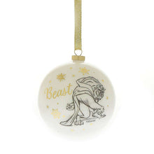 Load image into Gallery viewer, Disney Beauty and the Beast Glitter Baubles (Set of 12)