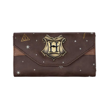 Load image into Gallery viewer, Harry Potter Hogwarts Crest Badge Celestial Purse