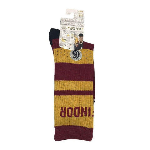 Harry Potter Gryffindor Embroidered Mesh Crew Socks