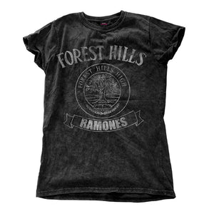 Women's The Ramones Forest Hills Snow Wash T-Shirt.