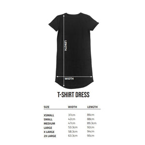 Women's Gremlins Don't Feed After Midnight Black T-Shirt Dress.