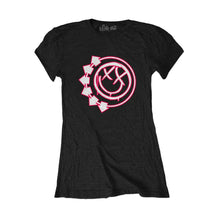Load image into Gallery viewer, Women&#39;s Blink-182 Six Arrow Smiley Fitted T-Shirt.