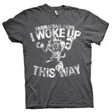 Load image into Gallery viewer, Looney Tunes Taz Woke Up This Way Character T-Shirt.