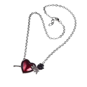 Alchemy Gothic Wounded By Love Pewter Pendant.