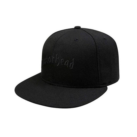 Motorhead Embroidered Logo Black Snapback Cap.