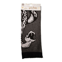 Load image into Gallery viewer, Harry Potter Dark Arts Snake Grey Knitted Scarf.