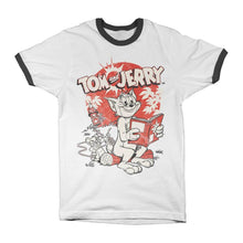Load image into Gallery viewer, Tom and Jerry Vintage Comic Ringer T-Shirt.