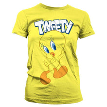 Load image into Gallery viewer, Women&#39;s Looney Tunes Tweety Pie Character Fitted T-Shirt.
