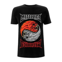 Load image into Gallery viewer, Men&#39;s Metallica Yin Yang Logo Black Crew Neck T-Shirt.