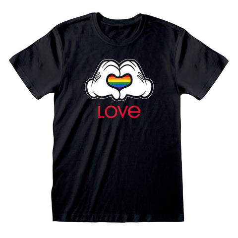 Disney Mickey Mouse Rainbow Love Crew Neck T-Shirt.