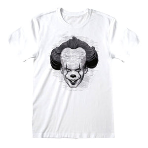 Men's IT Chapter 2 Pennywise Face White T-Shirt