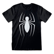 Load image into Gallery viewer, Men&#39;s Spider-Man Classic Logo Black T-Shirt