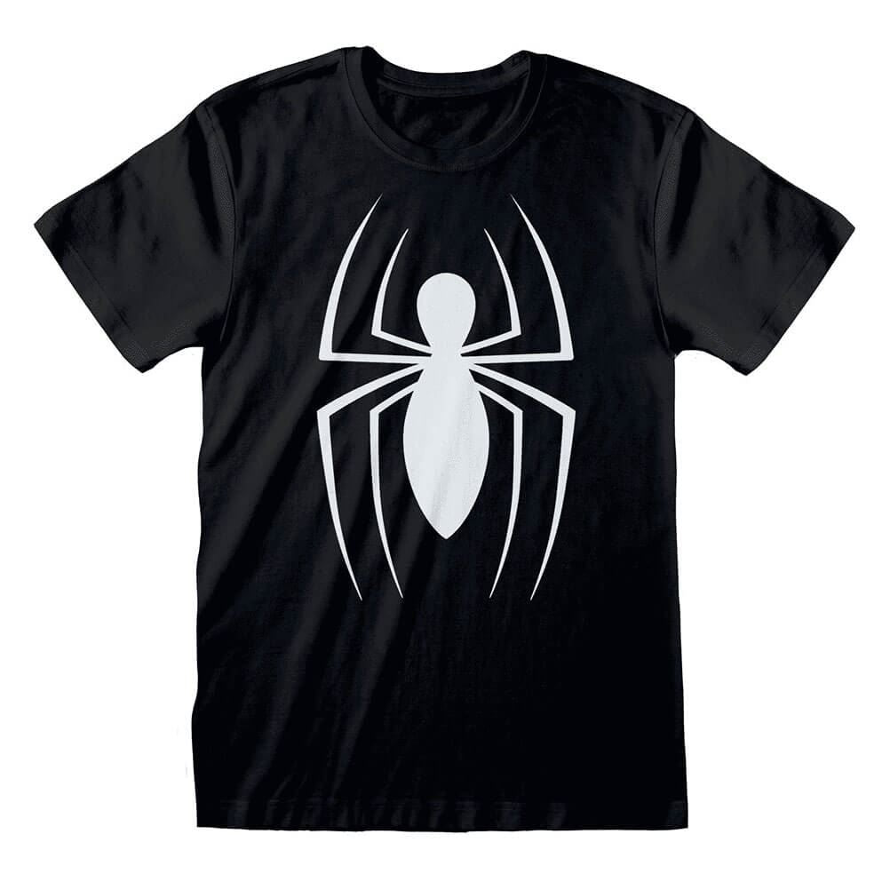 Men's Spider-Man Classic Logo Black T-Shirt