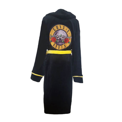 Guns N' Roses Classic Logo Black Adult Fleece Dressing Gown.
