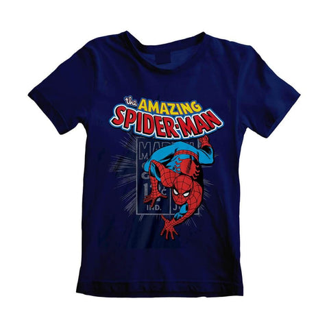 Children's Marvel Comics The Amazing Spider-Man Blue T-Shirt.