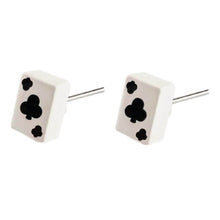Load image into Gallery viewer, Playing Card Stud Earrings
