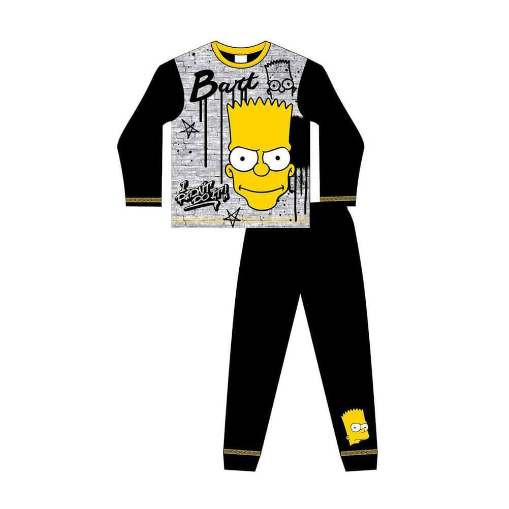 Children's The Simpsons Bart Simpson Graffiti Pyjama Set