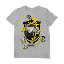 Load image into Gallery viewer, Harry Potter Hufflepuff House T-Shirt and Keyring Gift Set.