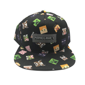 Youth Minecraft Characters AOP Snapback Cap.