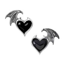 Load image into Gallery viewer, Alchemy Gothic Blacksoul Pewter Stud Earrings.