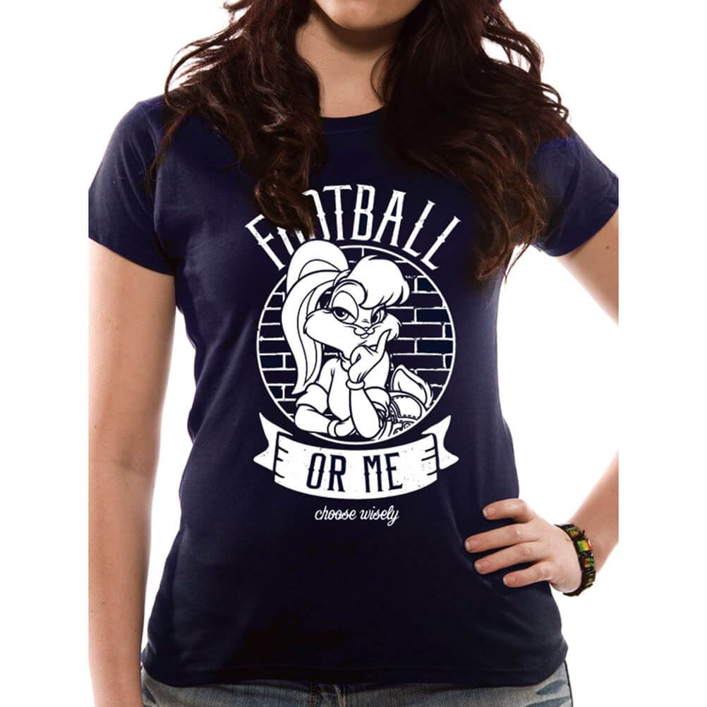 Women's Looney Tunes Football or Me Fitted T-Shirt