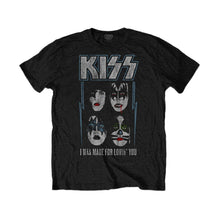 Load image into Gallery viewer, Men&#39;s KISS Made For Lovin&#39; You Distressed T-Shirt.
