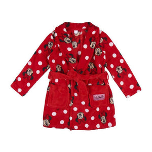 Children's Disney Minnie Mouse Red Coral Fleece Dressing Gown