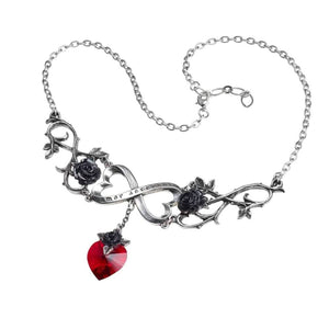 Alchemy Gothic Infinite Love Pewter Pendant Necklace.