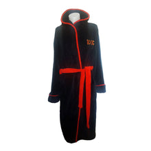 Load image into Gallery viewer, AC/DC Logo Black Adult Fleece Dressing Gown.