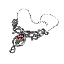 Load image into Gallery viewer, Alchemy Gothic Kraken Pewter Pendant Necklace.