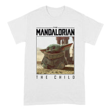Load image into Gallery viewer, Star Wars The Mandalorian The Child Frame White T-Shirt.