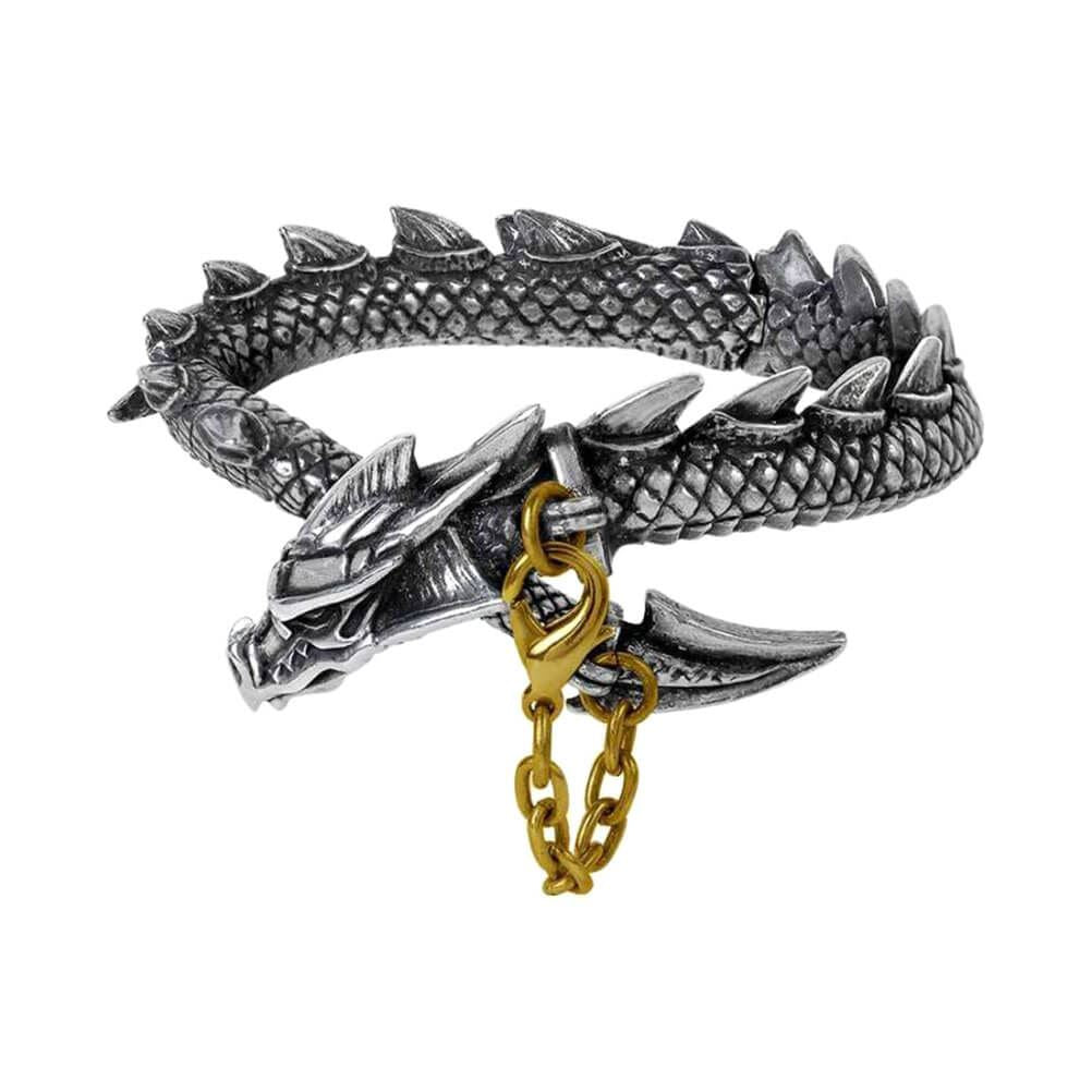Alchemy Gothic Dragon's Lure Pewter Bangle.