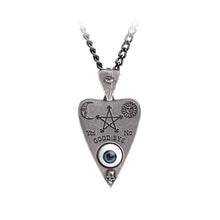 Load image into Gallery viewer, Alchemy Gothic Ouija Planchette Pewter Pendant.