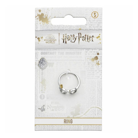 Harry Potter Stainless Steel Lightning Bolt and Glasses Ring.