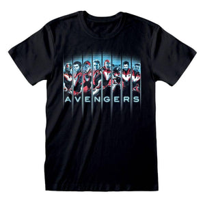 Avengers Endgame Line-up Black T-Shirt.