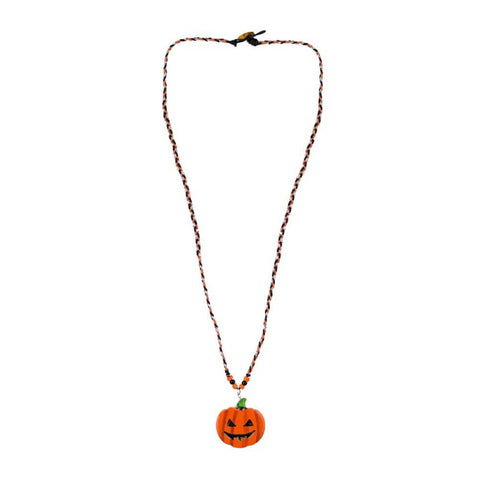 Halloween Wooden Pumpkin Pendant Necklace - Chosen at Random.