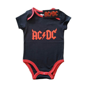 AC/DC Horns Logo Black Babygrow.