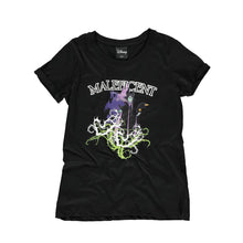 Load image into Gallery viewer, Women&#39;s Disney&#39;s Maleficent Gel Printed Black T-Shirt