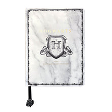 Load image into Gallery viewer, Harry Potter Hogwarts Shield A5 Marble Chunky Notebook