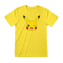 Load image into Gallery viewer, Pokémon Pikachu Character Yellow Crew Neck T-Shirt.
