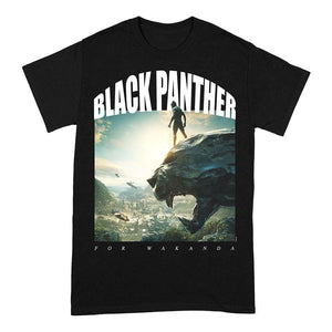 Men's Marvel Black Panther For Wakanda Crew Neck T-Shirt.