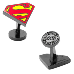 DC Comics Superman Shield Enamel Cufflinks.