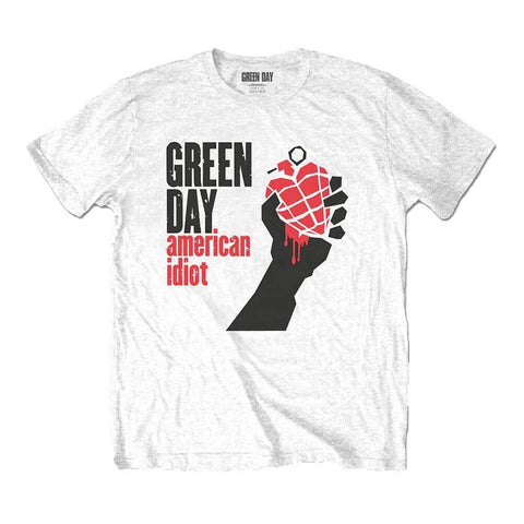 Green Day American Idiot White T-Shirt.