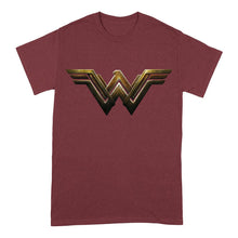 Load image into Gallery viewer, DC Comics Wonder Woman Logo Crew Neck T-Shirt.