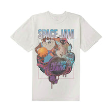 Load image into Gallery viewer, Men&#39;s Space Jam &#39;Ready 2 Jam&#39; Distressed White T-Shirt.