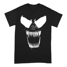 Load image into Gallery viewer, Marvel Venom Bare Teeth Black Crew Neck T-Shirt.