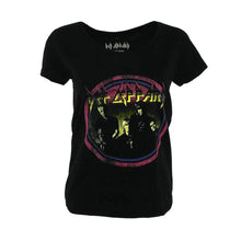 Load image into Gallery viewer, Women&#39;s Def Leppard Vintage Circle Scoop Neck T-Shirt.