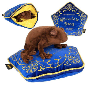 Harry Potter Chocolate Frog Plush Toy and Pillow.