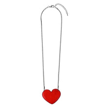 Load image into Gallery viewer, 5cm Acrylic Heart Necklace with 45cm Chain