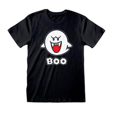 Load image into Gallery viewer, Super Mario Bros. Boo Character Black T-Shirt.